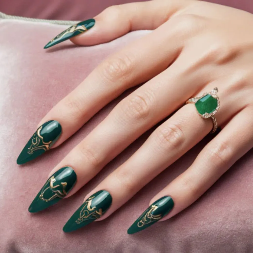 Rich Emerald Nail